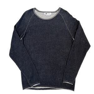 Standard Issue Pullover Sweathirt Mens Medium Blue Raglan Sleeves Casual